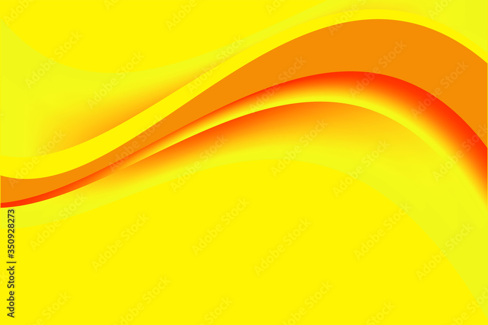 Abstract Fresh Yellow Wave Background Design, Flowing Yellow Stylish Background Template Vector Abstract Fresh Yellow Wave Background Design, Flowing Yellow Stylish Background Template Vector