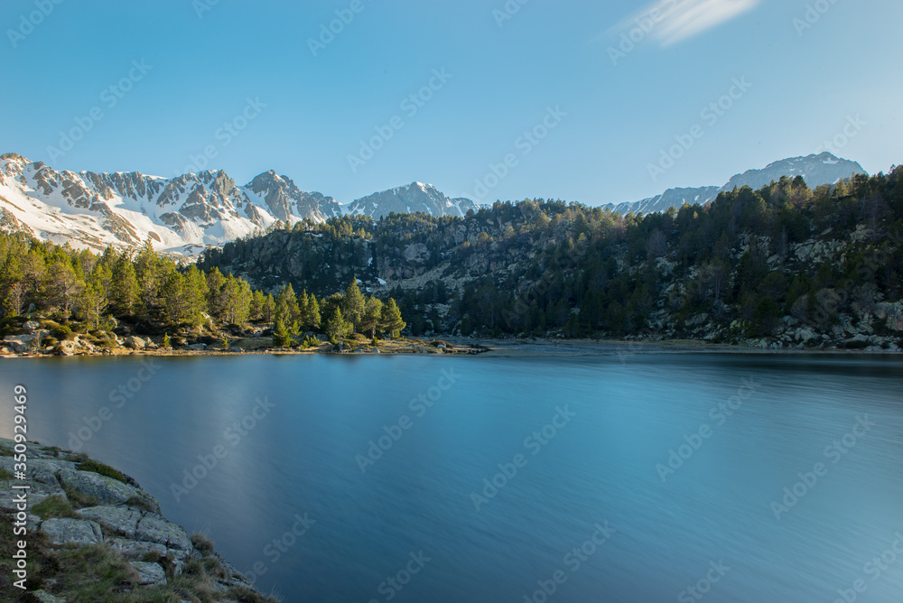 Lake in the circuit of Lake Pessons Grau Roig, Andorra.
