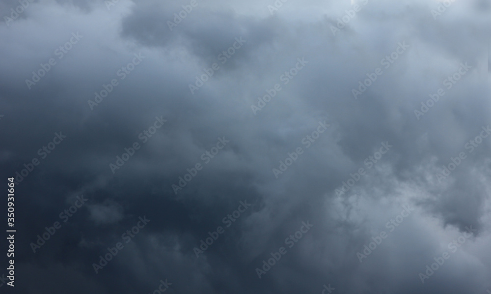 dark clouds before a thunderstorm