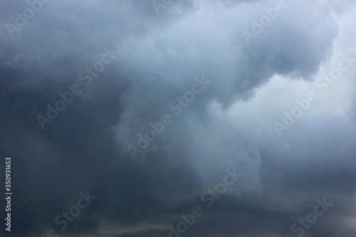 dark clouds before a thunderstorm