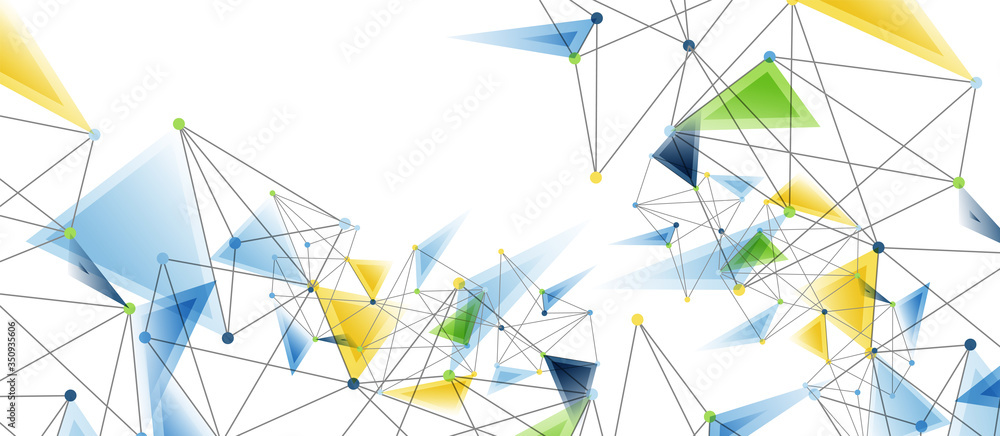 Line points connections, triangular technology design. Abstract geometric background Line points connections, triangular technology design. Abstract geometric background