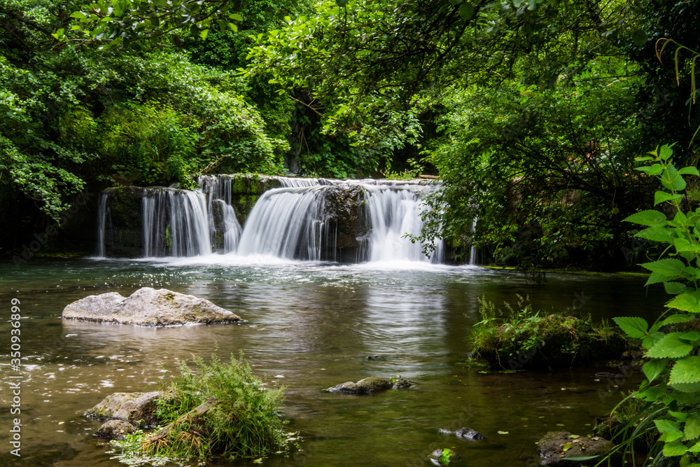 Waterfalls of Monte Gelato in the  Valle del Treja near Mazzano Romano, Lazio, Italy