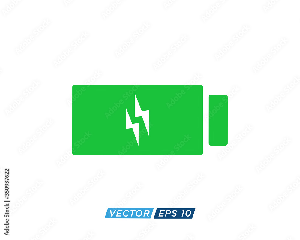 Obraz premium Battery Sign Icon Design Vector