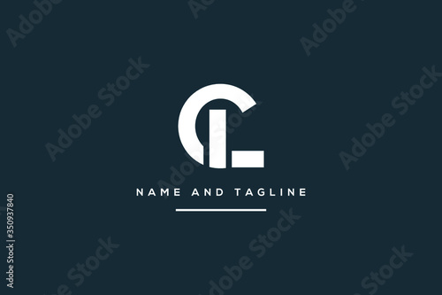 Alphabet letters monogram icon logo CL or LC