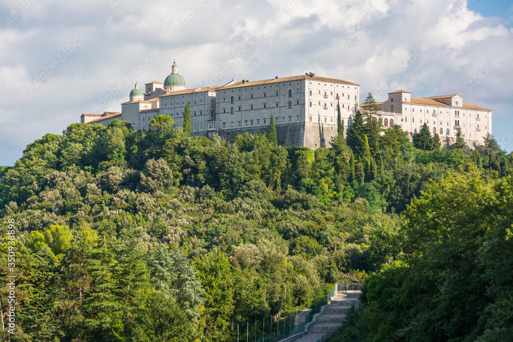 Montecassino abbey, italy, rebuilding after second world war