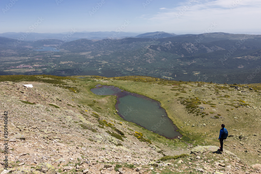 View of the surrounding area of Peñalara mountain in Madrid (Spain)