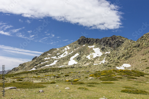 View of the surrounding area of Peñalara mountain in Madrid (Spain)