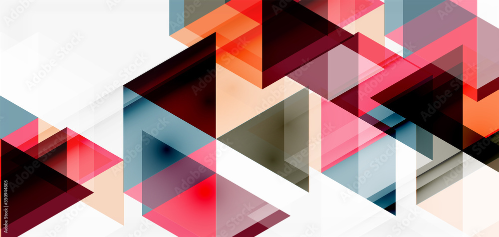 Geometric abstract background, mosaic triangle and hexagon shapes. Trendy abstract layout template for business or technology presentation, internet poster or web brochure cover, wallpaper Geometric abstract background, mosaic triangle and hexagon shapes. Trendy abstract layout template for business or technology presentation, internet poster or web brochure cover, wallpaper