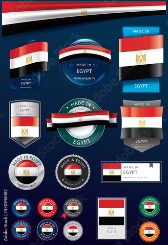 Free Download Made in EGYPT Seal Collection, EGYPTIAN National Flag (Vector Art)
 - GFXLoad