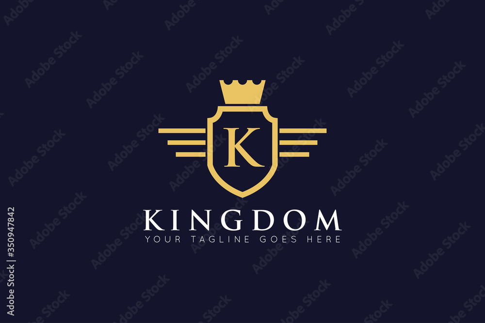 initial letter k crown logo and icon vector illustration design template initial letter k crown logo and icon vector illustration design template