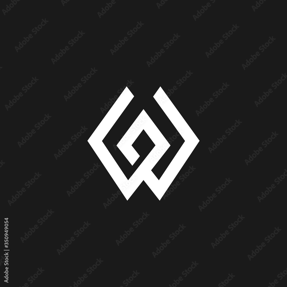 abstract initial letter W logo design template abstract initial letter W logo design template