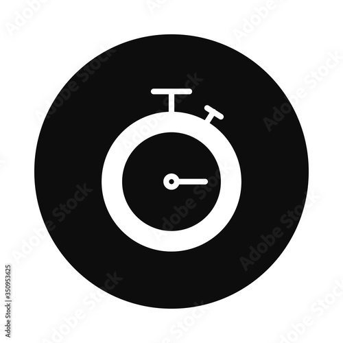 chronometer icon, block style