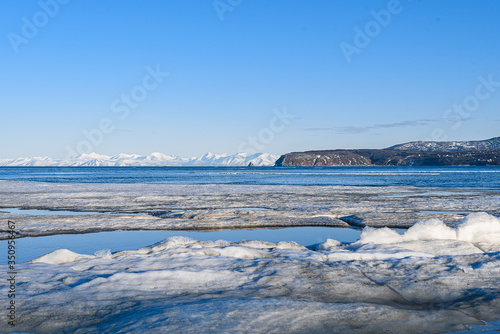Sea of Okhotsk in spring
