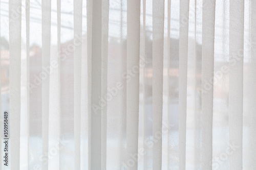 white curtains
