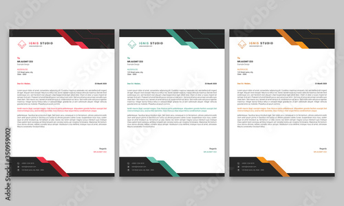Corporate Letterhead/Letterhead Template/Company Letterhead Design/Letterhead Template/Business Letterhead/Corporate Letterhead/Abstract Letterhead Template/Modern Letterhead Design