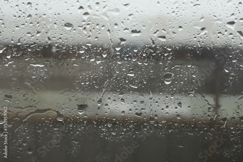 raindrops on window 