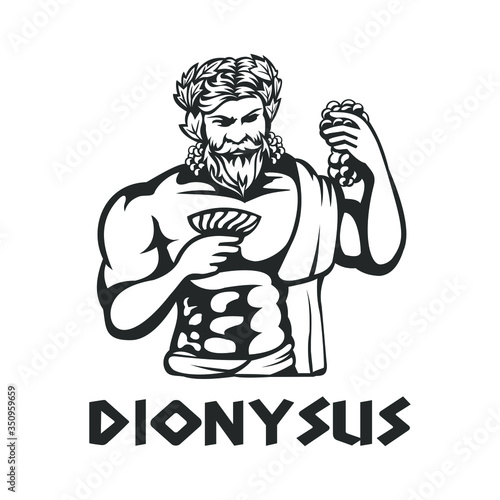 illustration of Dionysus vector template
