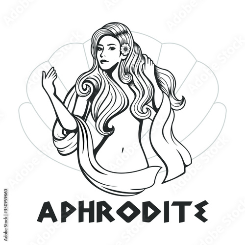 illustration of the goddess Aphrodite photo