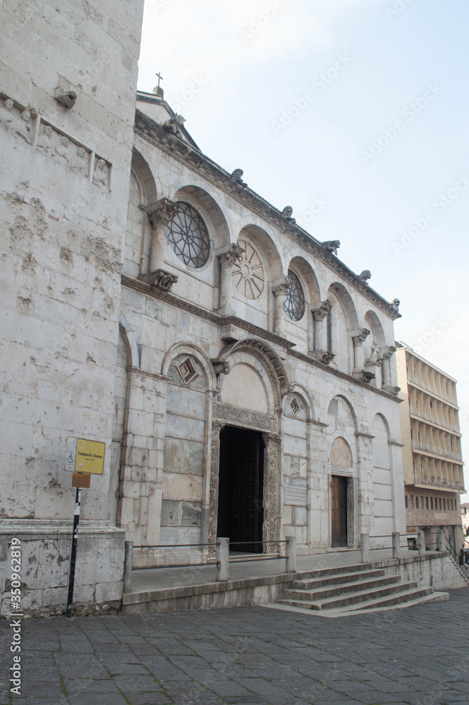 Benevento/Italy - May 20, 2020: The Cathedral of Santa Maria de Episcopio is a church in Benevento which is the seat of the archbishops.
