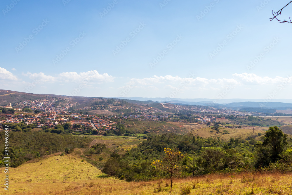 Vista parcial da cidade de Conceição do Mato Dentro, Minas Gerais, Brasil.