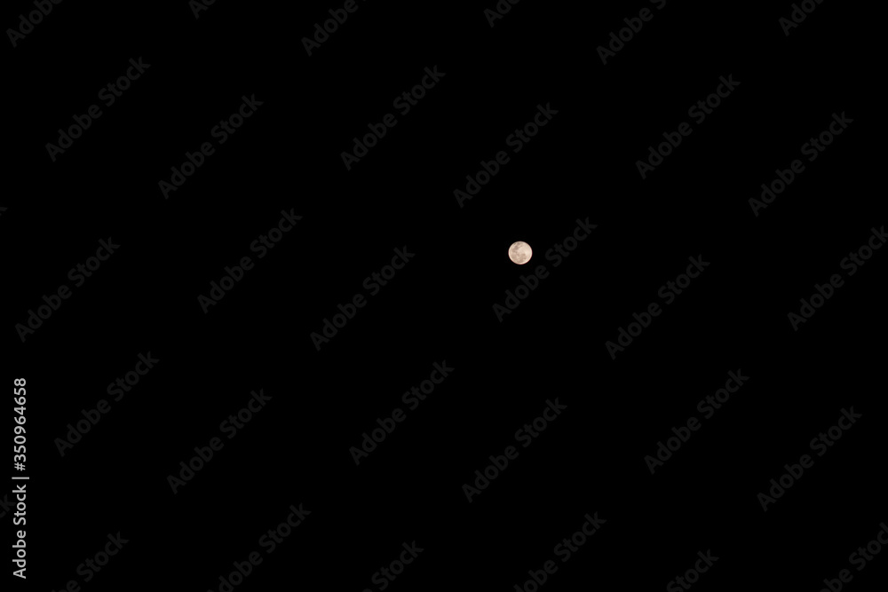 Red or blood moon in night time Red or blood moon in night time