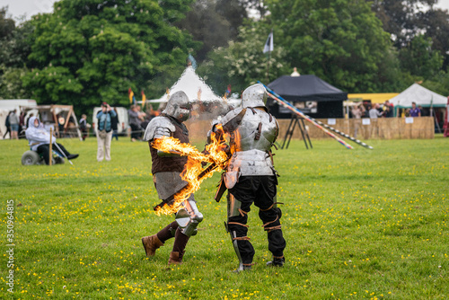 Knights fighting with Fire
