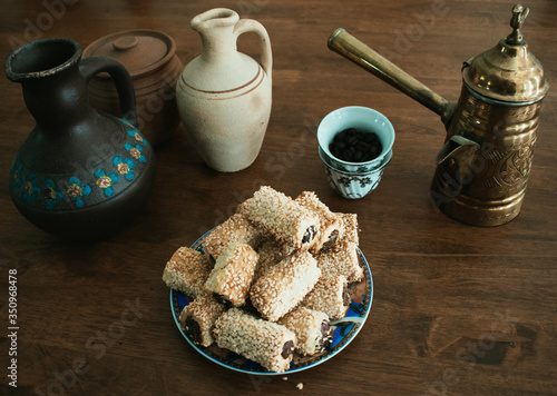 Arabian Kleicha Eid Dessert photo