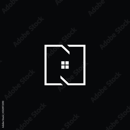 N K in vector for Real Estate , Property and Construction Logo design for business corporate sign. Minimal logo design template on white background.