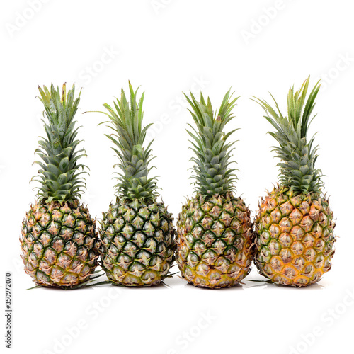 Pineapple on white background © zcy