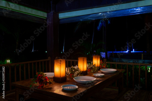 Candle Light Dinner Table