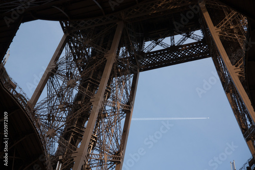 Fototapeta Low Angle View Of An Eiffel Tower