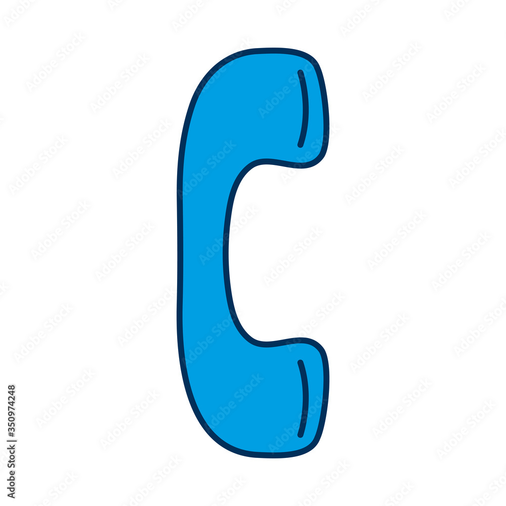 telephone call service isolated icon telephone call service isolated icon
