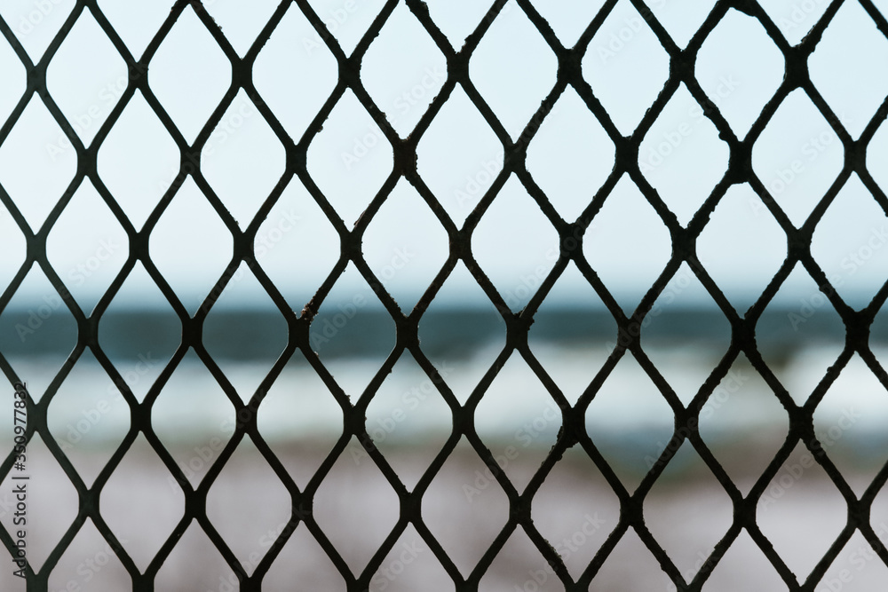 Naklejka premium chain link fence
