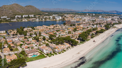 Alcudia beach, Alcudia, Mallorca, Balearic Islands, Spain