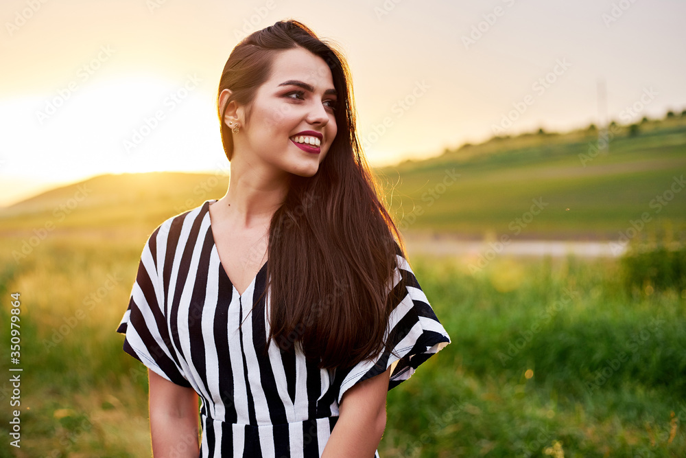 Ukrainian girl in traditional Ukrainian clothes