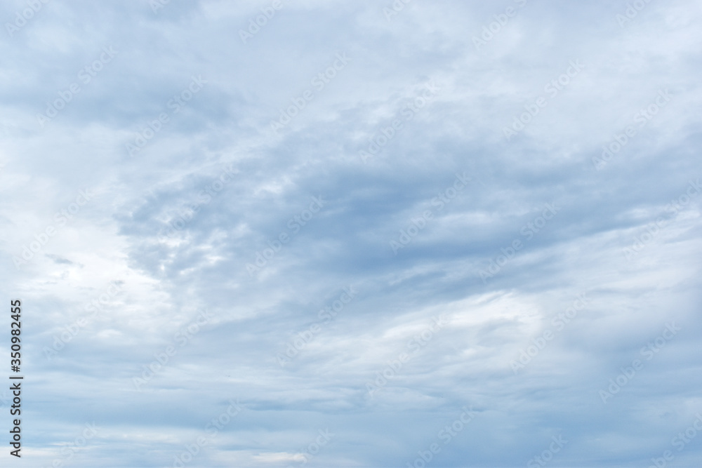 Clouds in the sky.Cumulus humilis clouds in the blue sky