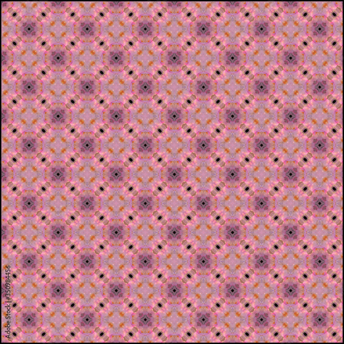 seamless pink pattern with polka dots