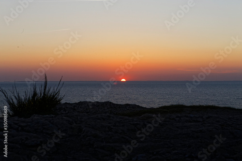 Sunset on the sea