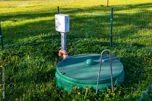Septic tank installation, water treatment tank