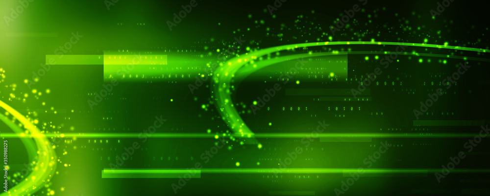 Fototapeta premium 2d illustration Abstract futuristic electronic circuit technology background