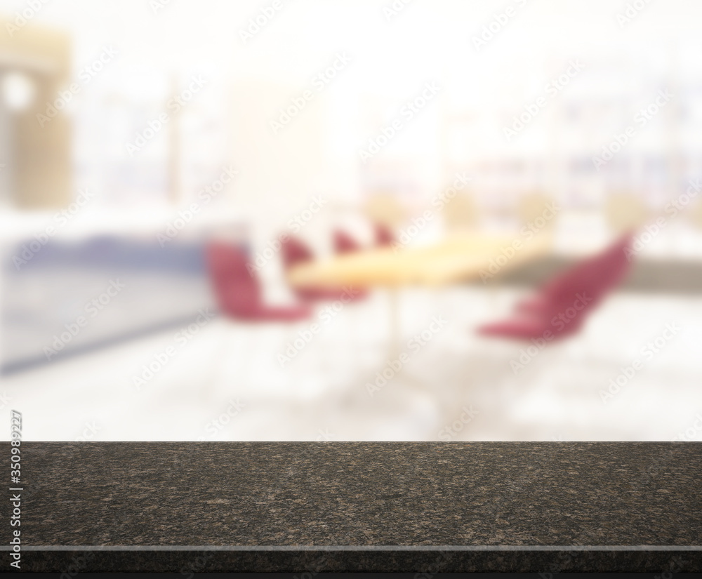 Table Top And Blur Dining Room Of Background Table Top And Blur Dining Room Of Background