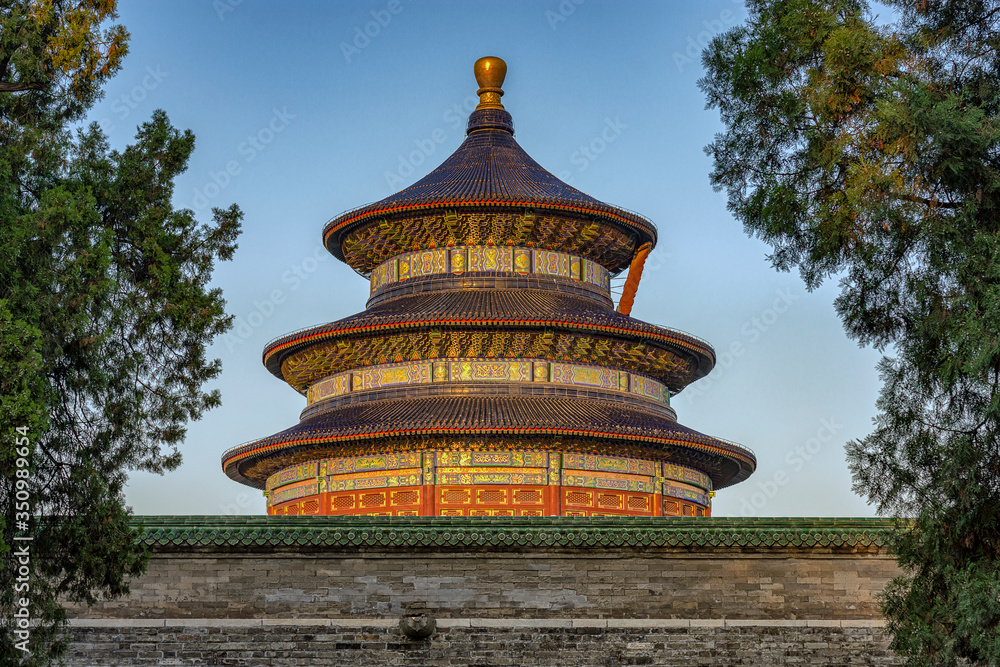 Temple of Heaven, iconic tourist landmark in Beijing, capital of China