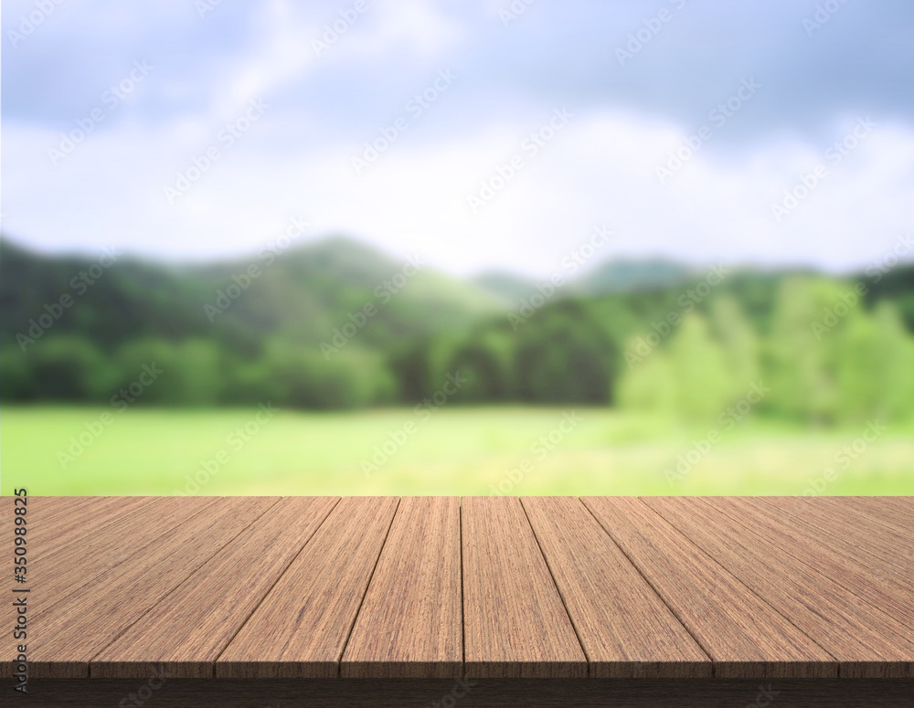 Table Top And Blur Nature For Background Table Top And Blur Nature For Background