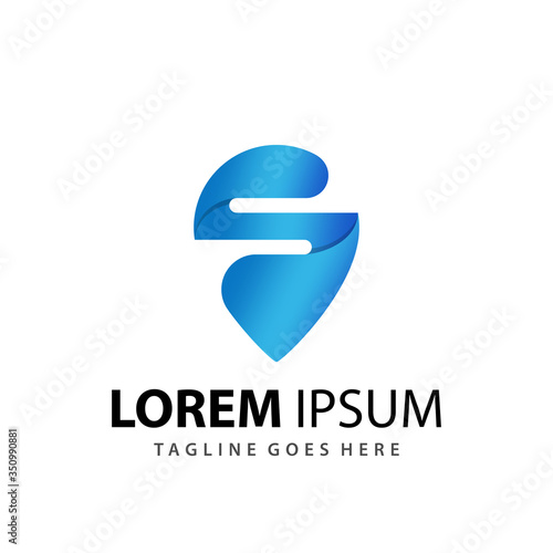 Free Download Awesome Letter S Pointer Modern Logo Design Template Vector Premium - GFXLoad