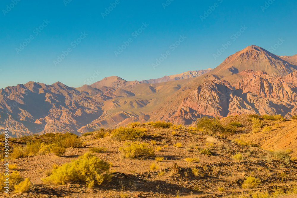 Andes Landscape Scene, Mendoza, Argentina