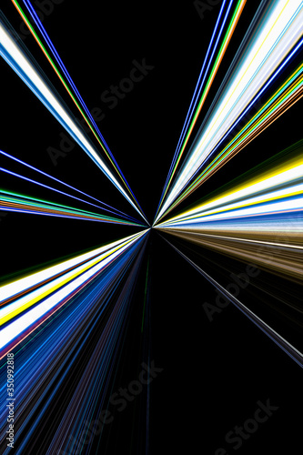 lights of cars with night. abstract