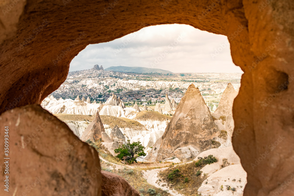 Cappadocia. Popular touristic destination in the middle of Turkey