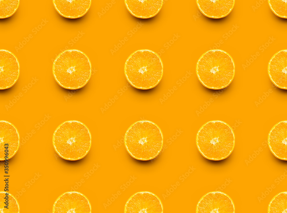 Orange slices background, seamless pattern Orange slices background, seamless pattern