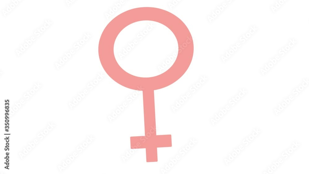 Venus icon. Symbol womans in doodle style. Women's Health Day. Venus. Animation Venus icon. Symbol womans in doodle style. Women's Health Day. Venus. Animation