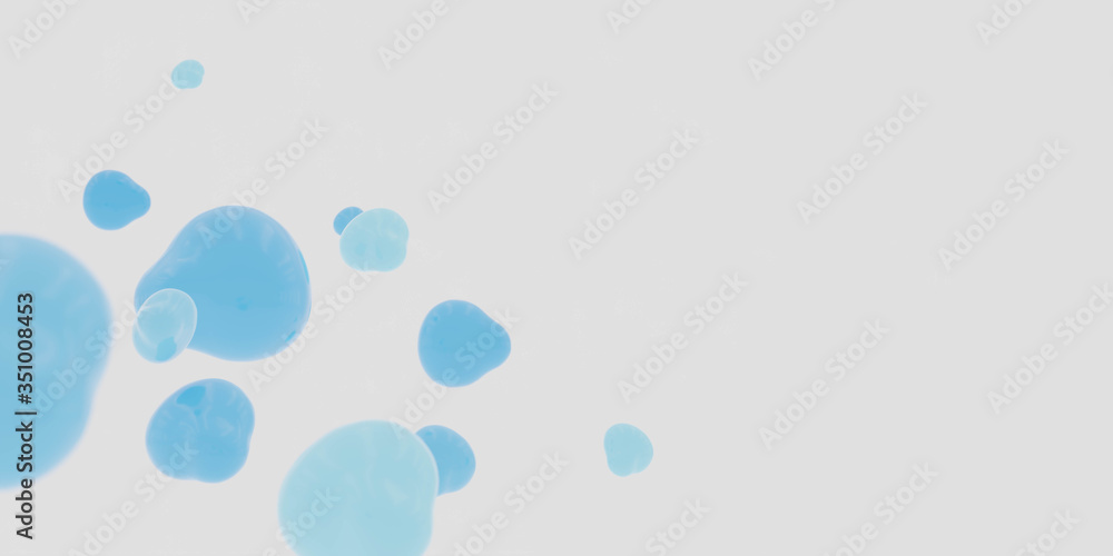 Natural blue 3d liquid bubbles abstract background with empty blank copyspace to add your content 3d rendering illustration Natural blue 3d liquid bubbles abstract background with empty blank copyspace to add your content 3d rendering illustration